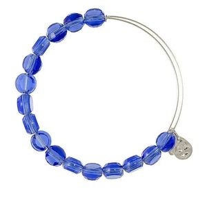 ALEX AND ANI SAPPHIRE GLASS BEADS BRACELET